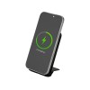 Беспроводной внешний аккумулятор с подсветкой лого и подставкой «Magflash», 10000 мАч, 15 Вт, черный
