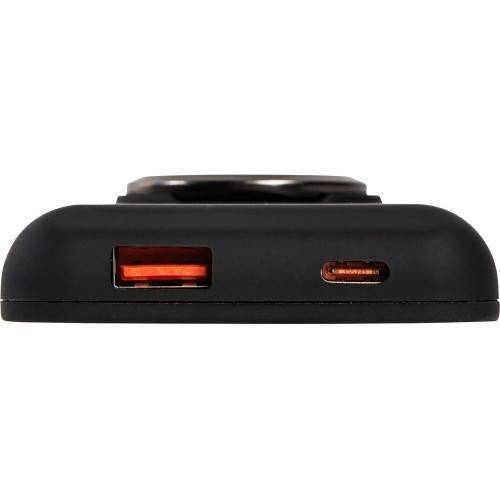 Магнитный беспроводной внешний аккумулятор "MagnetIQ", 5000 mah, 10 W, черный (Р)