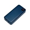 Внешний аккумулятор со встроенными кабелями «Фрэйм Про», быстрая зарядка, 20000мач, тёмно-синий