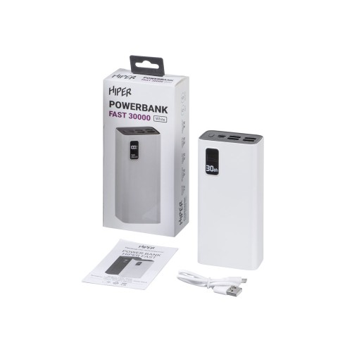 Портативный внешний аккумулятор FAST 30000 White