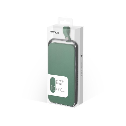 Внешний аккумулятор Rombica NEO Electron Green, 10000 мАч, зеленый (Р)