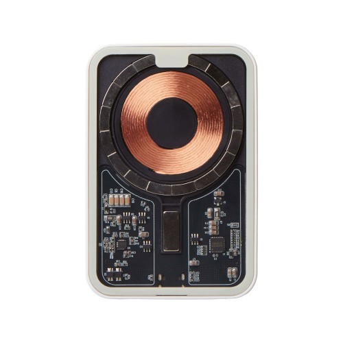 Беспроводной магнитный внешний аккумулятор с QC\PD «MagnifIQ», 10000 мАч, 15 Вт, белый