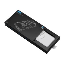 Магнитный беспроводной внешний аккумулятор со встроенными кабелями «Мэни»,быстаря зарядка, 10000 мАч, белый