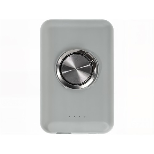 Магнитный беспроводной внешний аккумулятор "MagnetIQ", 5000 mah, 10 W, серый Cool gray 7C