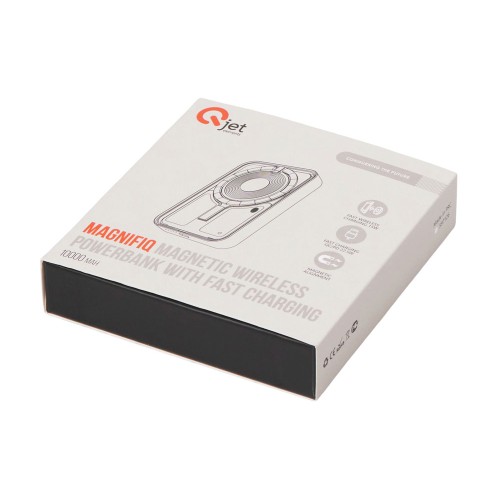 Беспроводной магнитный внешний аккумулятор с QC\PD «MagnifIQ», 10000 мАч, 15 Вт, черный