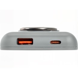 Магнитный беспроводной внешний аккумулятор "MagnetIQ", 5000 mah, 10 W, серый Cool gray 7C