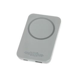 Магнитный беспроводной внешний аккумулятор "MagnetIQ", 5000 mah, 10 W, серый Cool gray 7C
