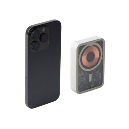 Беспроводной магнитный внешний аккумулятор с QC\PD «MagnifIQ», 10000 мАч, 15 Вт, белый