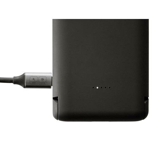 Беспроводной внешний аккумулятор с подсветкой лого и подставкой «Magflash», 10000 мАч, 15 Вт, черный