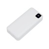 Внешний аккумулятор со встроенными кабелями «Фрэйм Про», быстрая зарядка, 20000мач, белый
