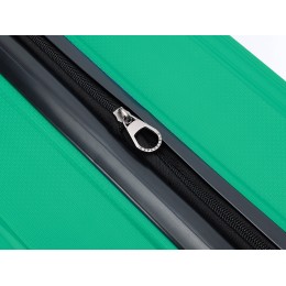 Чемодан TORBER В Отпуск, ярко-бирюзовый, полипропилен, 55 х 36 х 21,5 см, 37 л