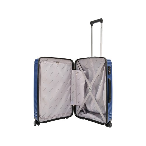 Чемодан 4-х колесный, Magellan, TRINIDAD, 70л, синий металлик