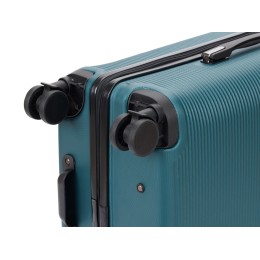 Чемодан TORBER ОНЕГА, зелёный, ABS-пластик, 69,5 х 46 х 26 см, 69 л