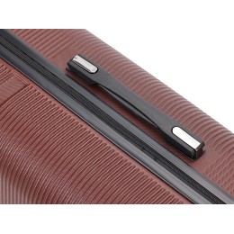 Чемодан TORBER ОНЕГА, бордовый, ABS-пластик, 79,5 х 51 х 29 см, 103 л