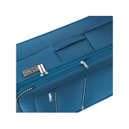 Чемодан TORBER ВИВИ, синий, полиэстер, 48 х 28 х 78 см, 89 л