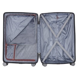 Чемодан TORBER ОНЕГА, бордовый, ABS-пластик, 79,5 х 51 х 29 см, 103 л