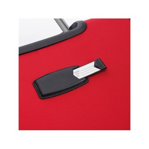 Чемодан TORBER БРОСНО, красный, нейлон 600D, 36,5 х 20 х 54 см, 32 л