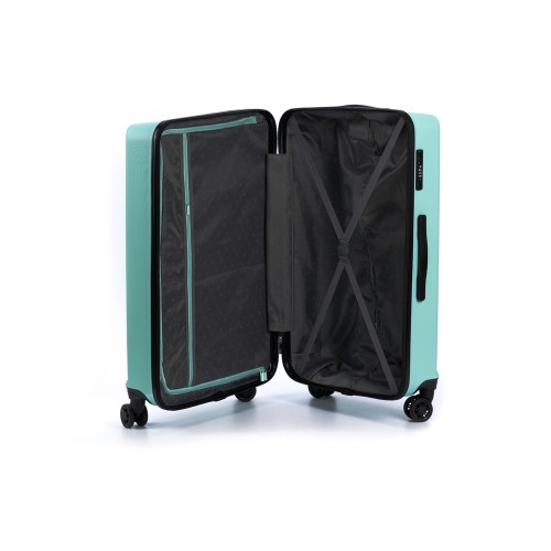 Чемодан TORBER КАСПИЙ, светло-зелёный, ABS-пластик, 49 х 29 х 78 см, 96 л