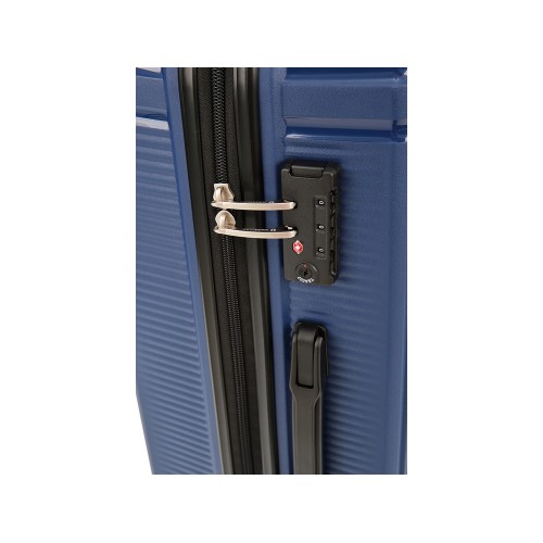 Чемодан 4-х колесный, Magellan, TRINIDAD, 70л, синий металлик