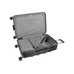 Чемодан BUGATTI ГАЛАТЕЯ | GALATEA, чёрный, поликарбонат / АБС-пластик, 46х27,5х67 см, 65 л