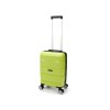 Чемодан TORBER В Отпуск, салатовый, полипропилен, 33 х 22 х 53 см, 35 л