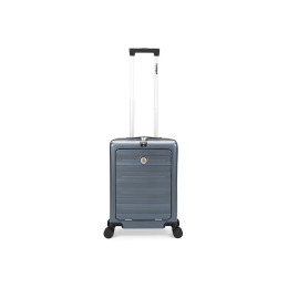 Чемодан TORBER БАЙКАЛ, тёмно-серый металлик, поликарбонат, 37,5 x 20 х 54 см, 37 л