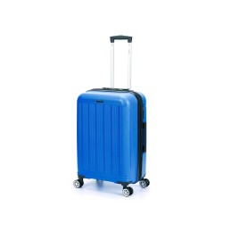 Чемодан TORBER В Отпуск, ярко-синий, полипропилен, 65,5 х 43,5 х 26 см, 62 л