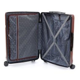 Чемодан TORBER ОНЕГА, бордовый, ABS-пластик, 79,5 х 51 х 29 см, 103 л