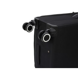 Чемодан TORBER НЕРО, чёрный, переработанный ПЭТ, 48 х 28 х 79 см, 90 л