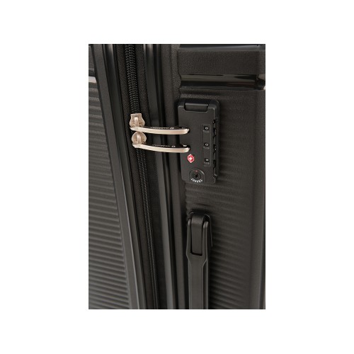 Чемодан 4-х колесный, Magellan, TRINIDAD, 70л, черный металлик