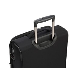 Чемодан TORBER НЕРО, чёрный, переработанный ПЭТ, 40 х 20 х 55 см, 37 л