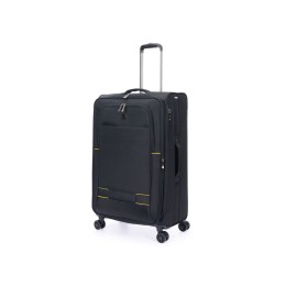 Чемодан TORBER БРОСНО, чёрный, нейлон 600D, 48 х 30 х 78 см, 85 л