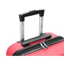 Чемодан TORBER В Отпуск, ярко-розовый, полипропилен, 55 х 36 х 21,5 см, 37 л
