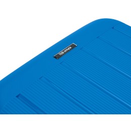 Чемодан TORBER В Отпуск, ярко-синий, полипропилен, 55 х 36 х 21,5 см, 37 л