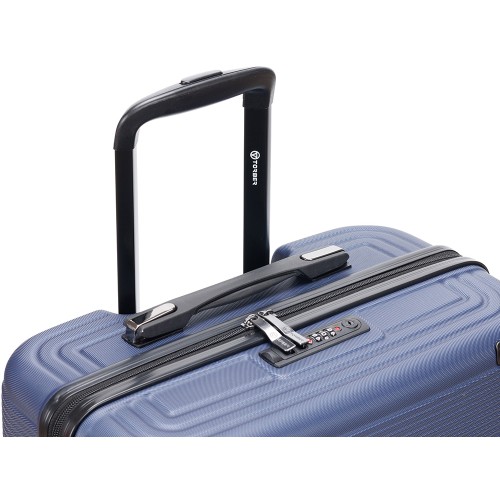 Чемодан TORBER ОНЕГА, синий, ABS-пластик, 69,5 х 46 х 26 см, 69 л