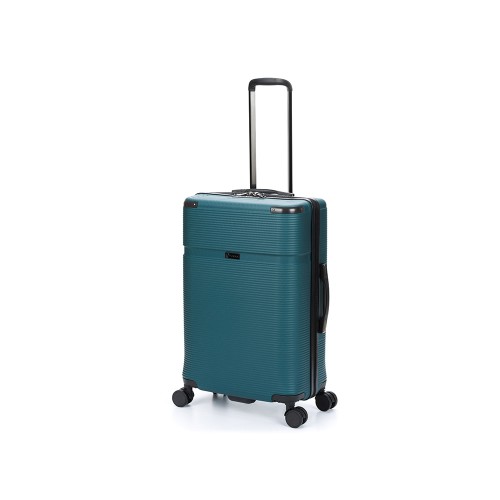 Чемодан TORBER ОНЕГА, зелёный, ABS-пластик, 69,5 х 46 х 26 см, 69 л