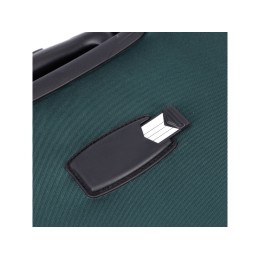 Чемодан TORBER СЕЙД, тёмно-зелёный, нейлон 600D, 48 х 26,5 х 78 см, 85 л