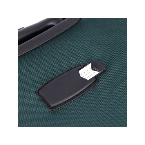 Чемодан TORBER СЕЙД, тёмно-зелёный, нейлон 600D, 48 х 26,5 х 78 см, 85 л