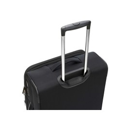 Чемодан TORBER НЕРО, чёрный, переработанный ПЭТ, 44 х 25 х 67 см, 63 л