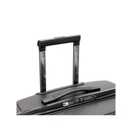 Чемодан TORBER НЕВО, чёрный, полипропилен, 49 х 28 х 76 см, 95 л