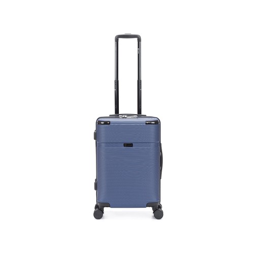Чемодан TORBER ОНЕГА, синий, ABS-пластик, 59,5 х 39,5 х 24 см, 46 л