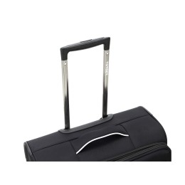 Чемодан TORBER НЕРО, чёрный, переработанный ПЭТ, 44 х 25 х 67 см, 63 л