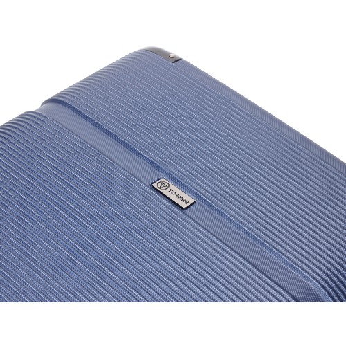 Чемодан TORBER ОНЕГА, синий, ABS-пластик, 79,5 х 51 х 29 см, 103 л