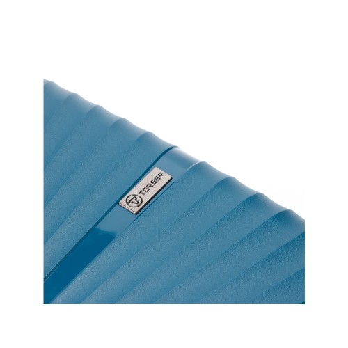 Чемодан TORBER НЕВО, синий, полипропилен, 45 х 26 х 66 см, 66 л