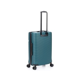 Чемодан TORBER ОНЕГА, зелёный, ABS-пластик, 69,5 х 46 х 26 см, 69 л