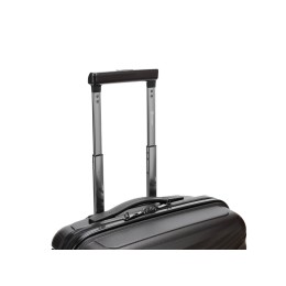 Чемодан TORBER НЕВО, чёрный, полипропилен, 40 х 25 х 55 см, 32 л