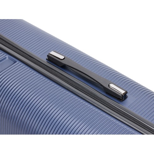 Чемодан TORBER ОНЕГА, синий, ABS-пластик, 79,5 х 51 х 29 см, 103 л