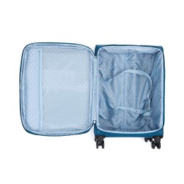 Чемодан TORBER ВИВИ, синий, полиэстер, 44 х 25 х 67 см, 63 л