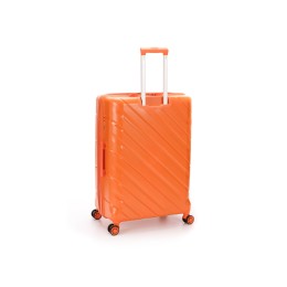 Чемодан TORBER В Отпуск, оранжевый, полипропилен, 54,5 х 33,5 х 79 см, 135 л
