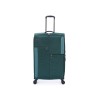 Чемодан TORBER СЕЙД, тёмно-зелёный, нейлон 600D, 48 х 26,5 х 78 см, 85 л